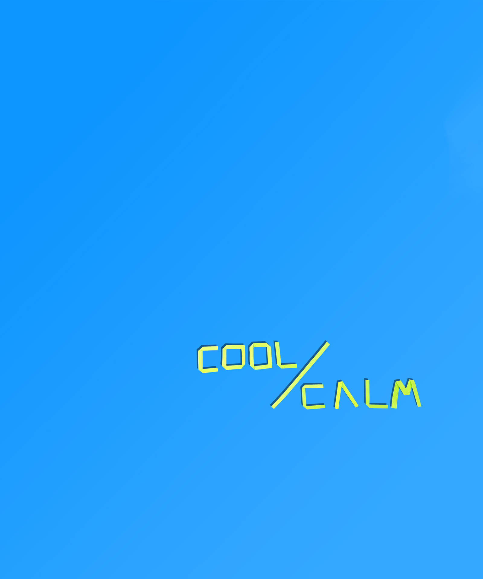 Cool And Calm Inscription Background
