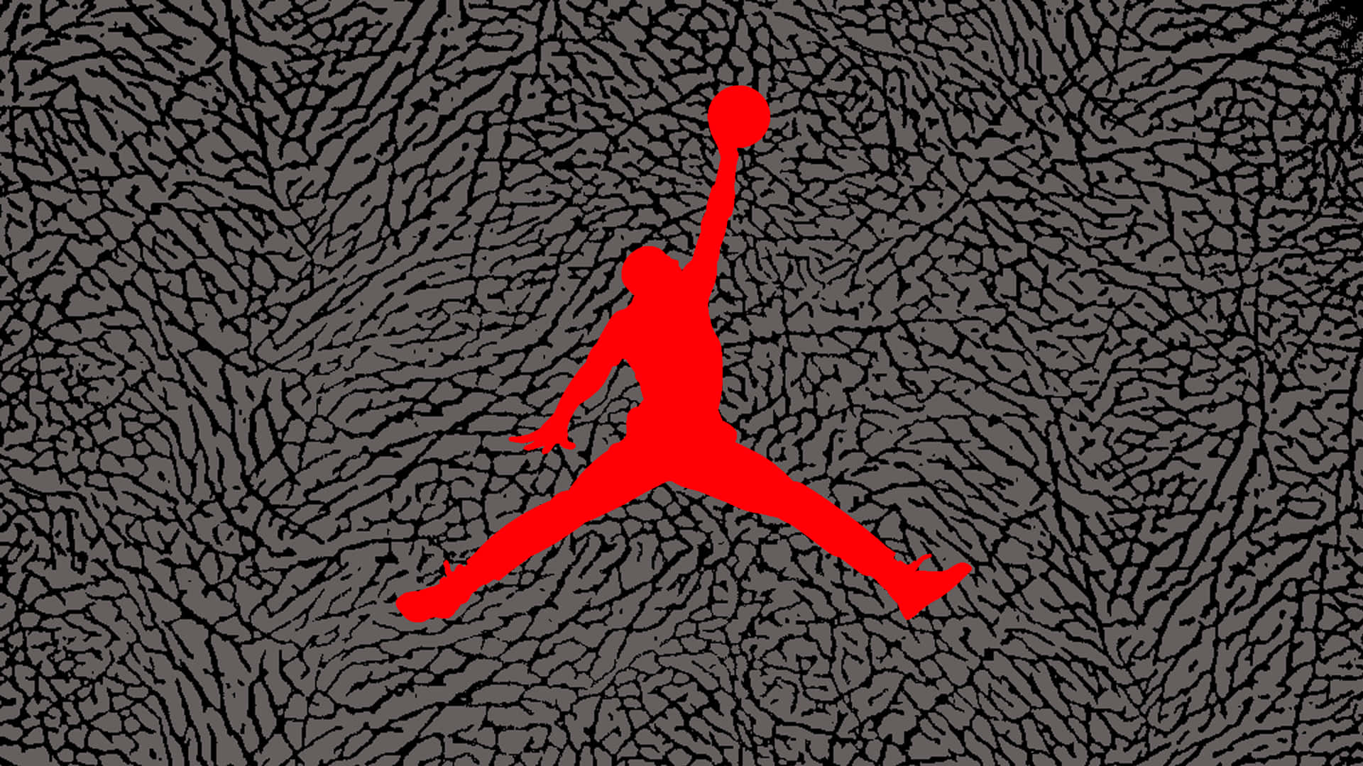 Cool And Classic Red Jordan Sneaker Background