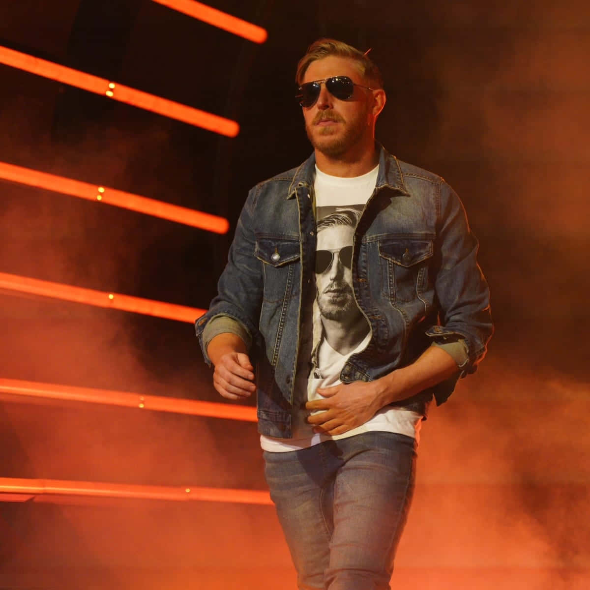 Cool And Confident - Orange Cassidy In Action Background