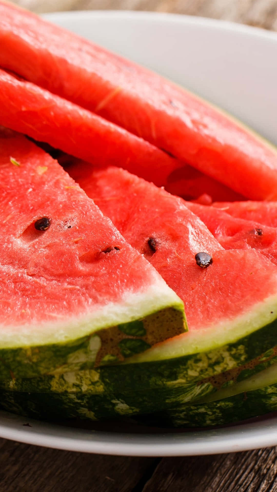 Cool And Crunchy - Enjoy A Slice Of Watermelon With Your Iphone. Background