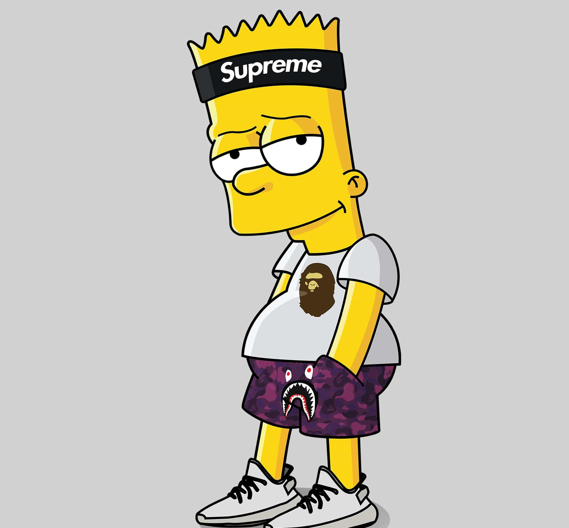 Cool And Daring Bart Simpson Gangster Wallpaper Background