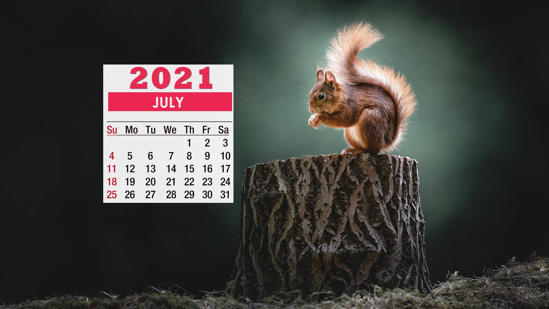 Cool And Modern 2021 Calendar Wallpaper Background