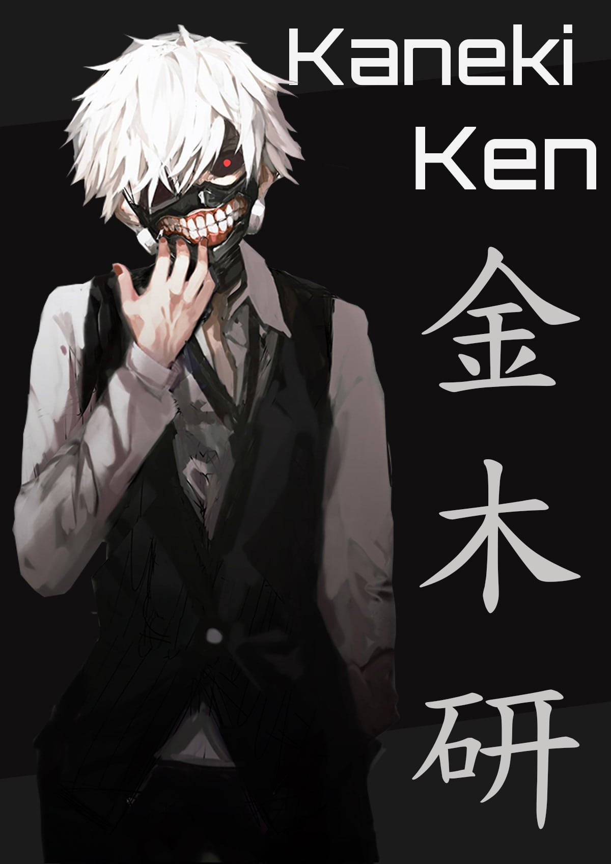 Cool Anime Boy Pfp Ken Kaneki Background