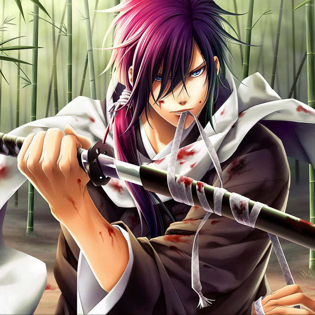 Cool Anime Character Filled With Mystery Background