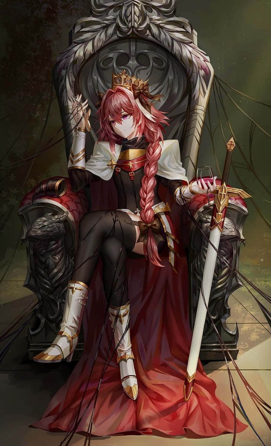 Cool Anime Character Kuro No Rider Astolfo Background