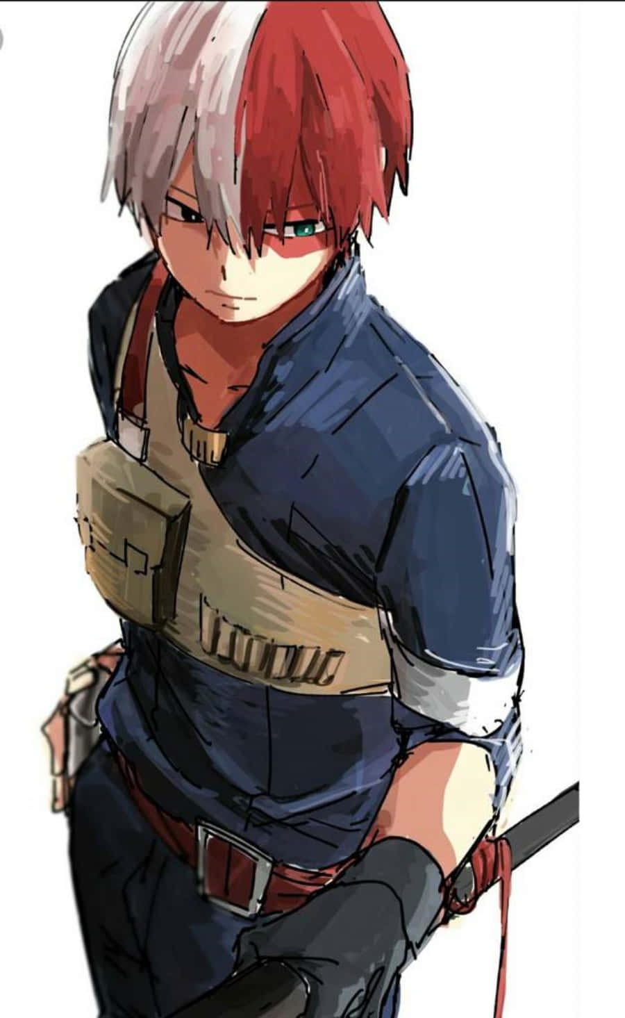 Cool Anime Character My Hero Academia Todoroki Background