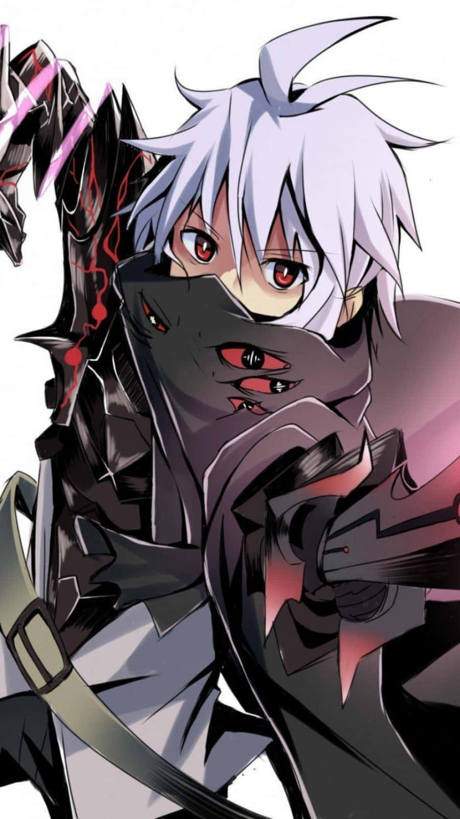 “cool Anime Character Ready For Action” Background