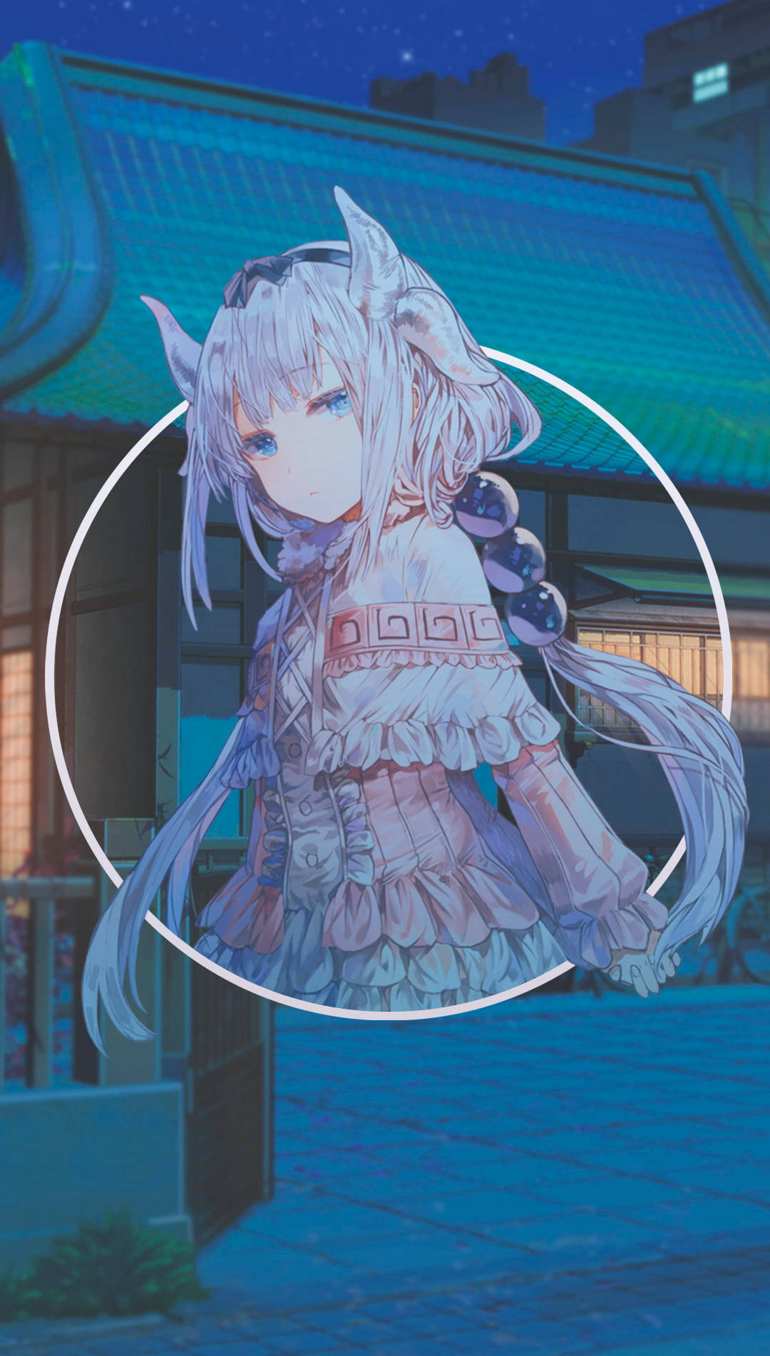 Cool Anime Girl Pfp Kanna Kamui Background