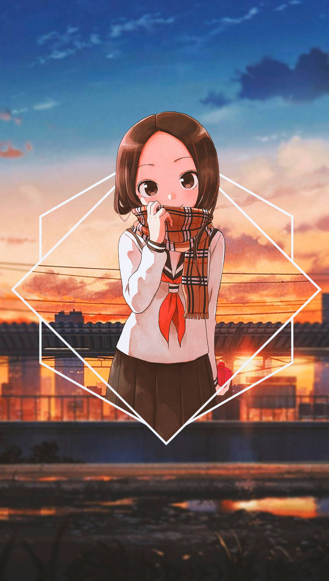 Cool Anime Girl Pfp Karakai Jōzu Background