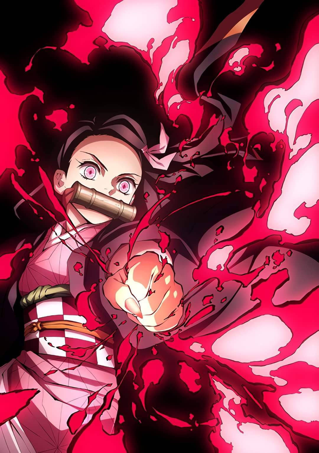 Cool Anime Girl Pfp Nezuko Kamado Background