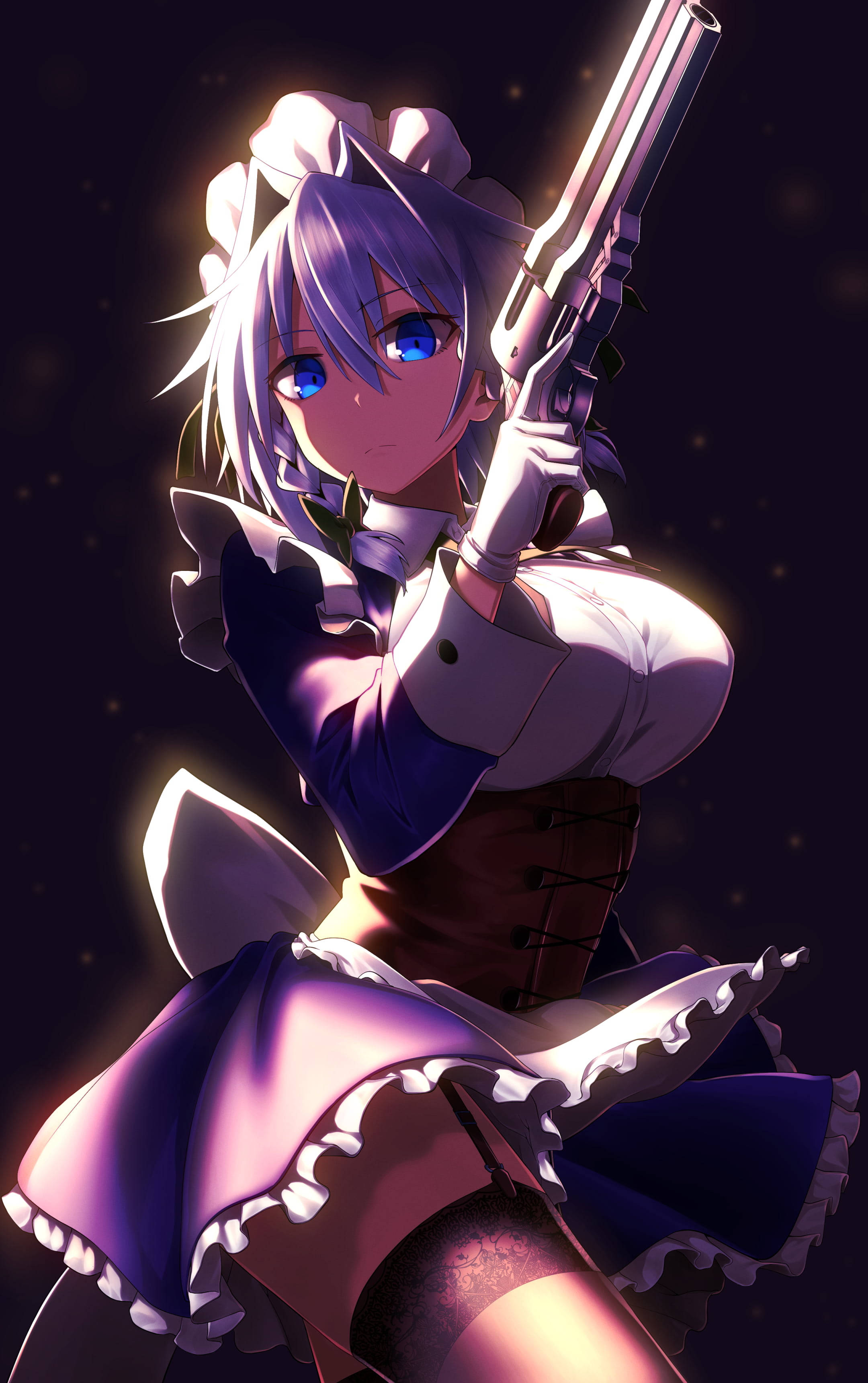 Cool Anime Girl Pfp Sakuya Izayoi Background