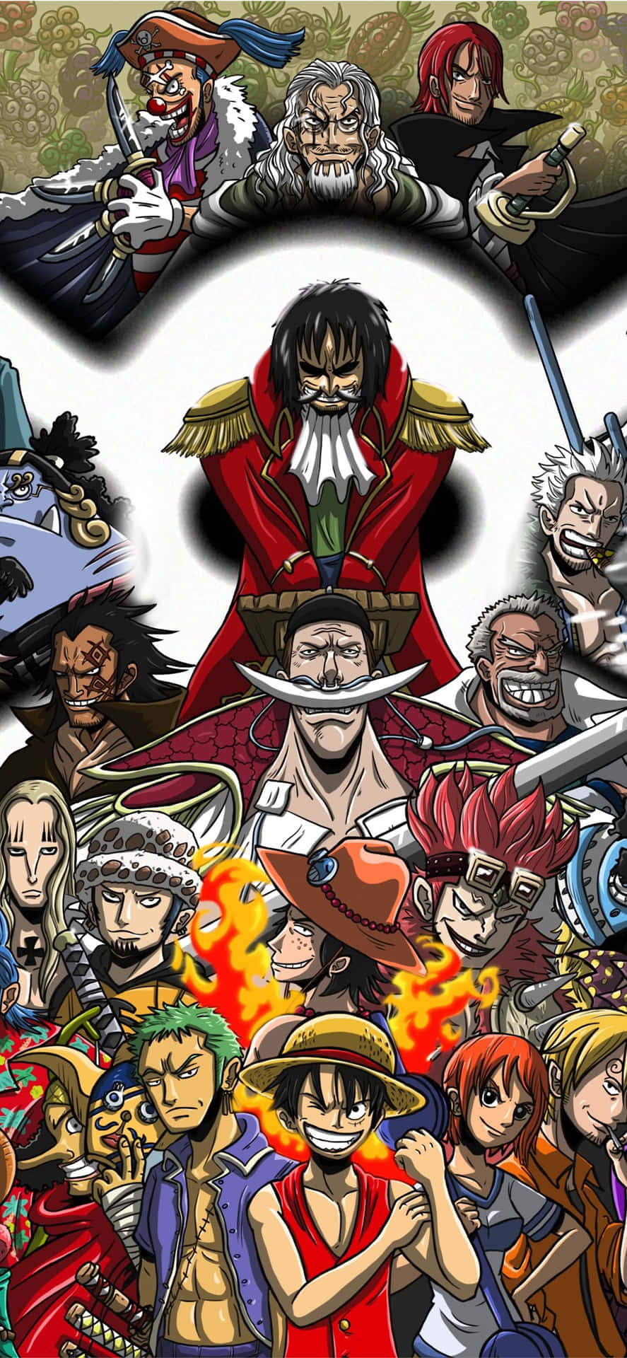 Cool Anime Iphone One Piece Cast Background