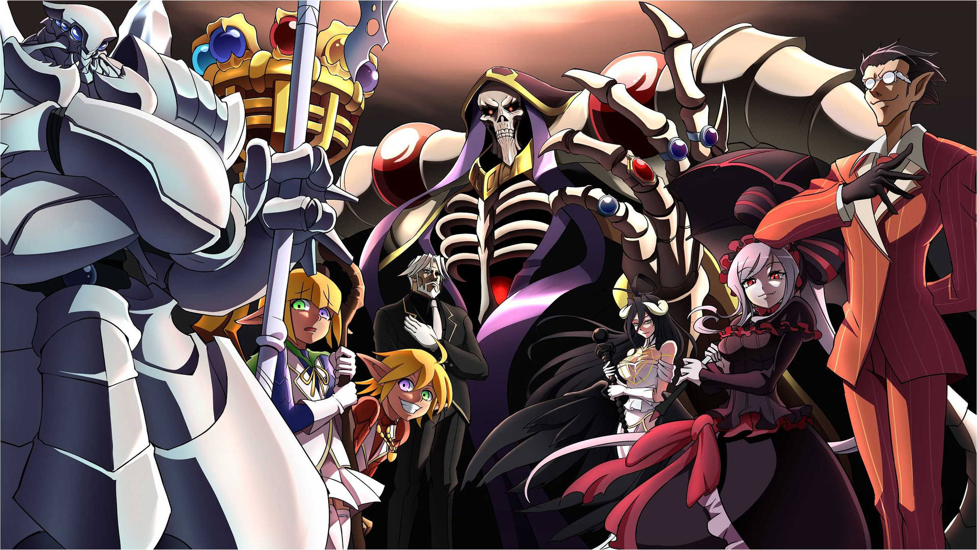 Cool Anime Overlord Characters Hd Background