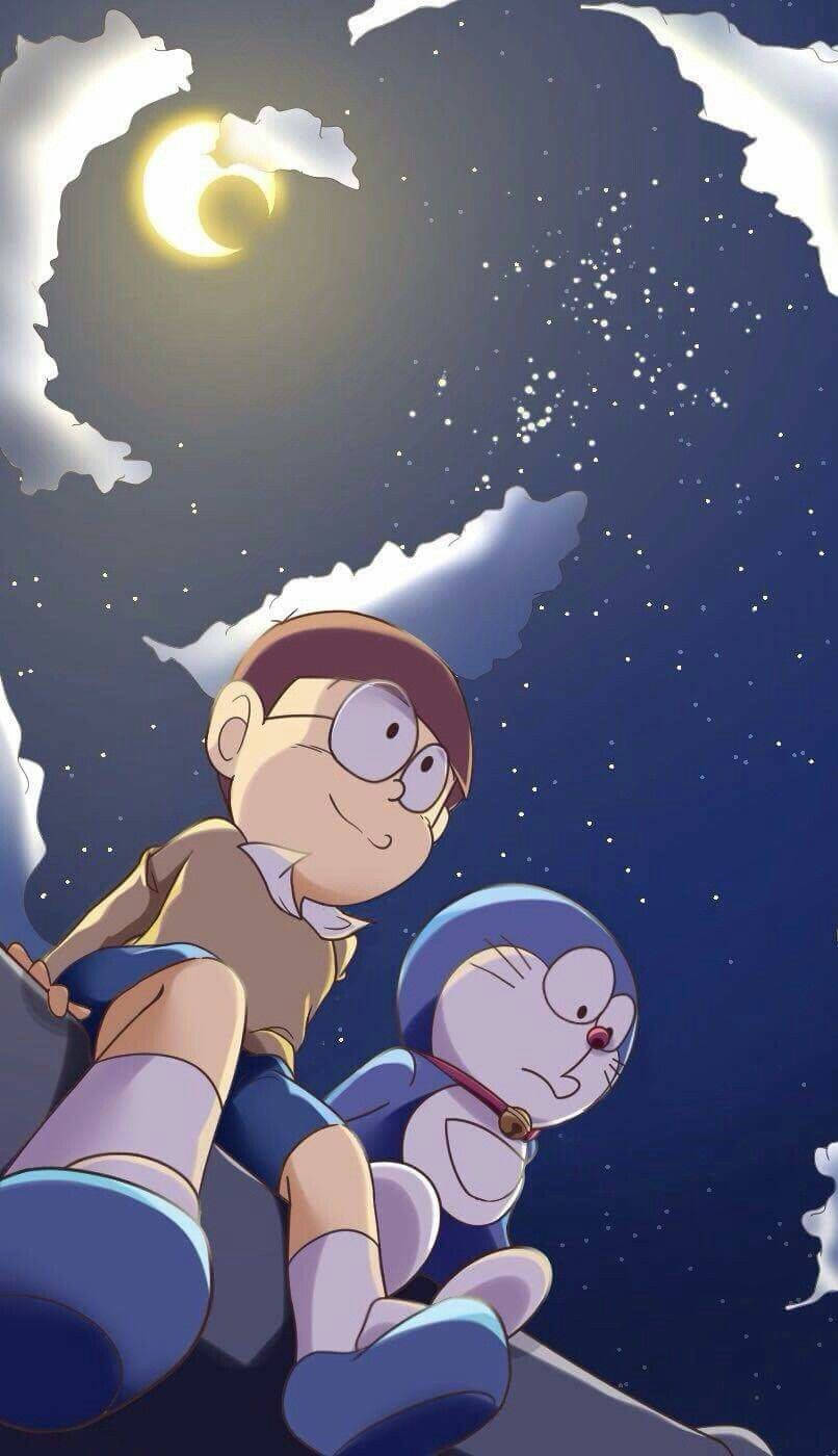 Cool Anime Phone Doraemon And Nobita Background