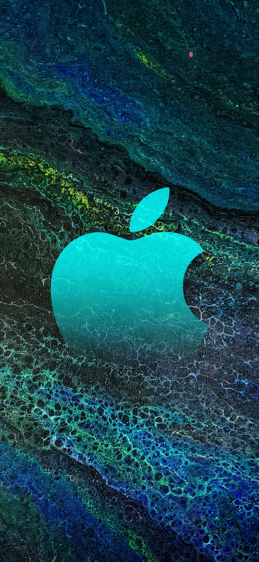 Cool Apple Blue Green Abstract Background