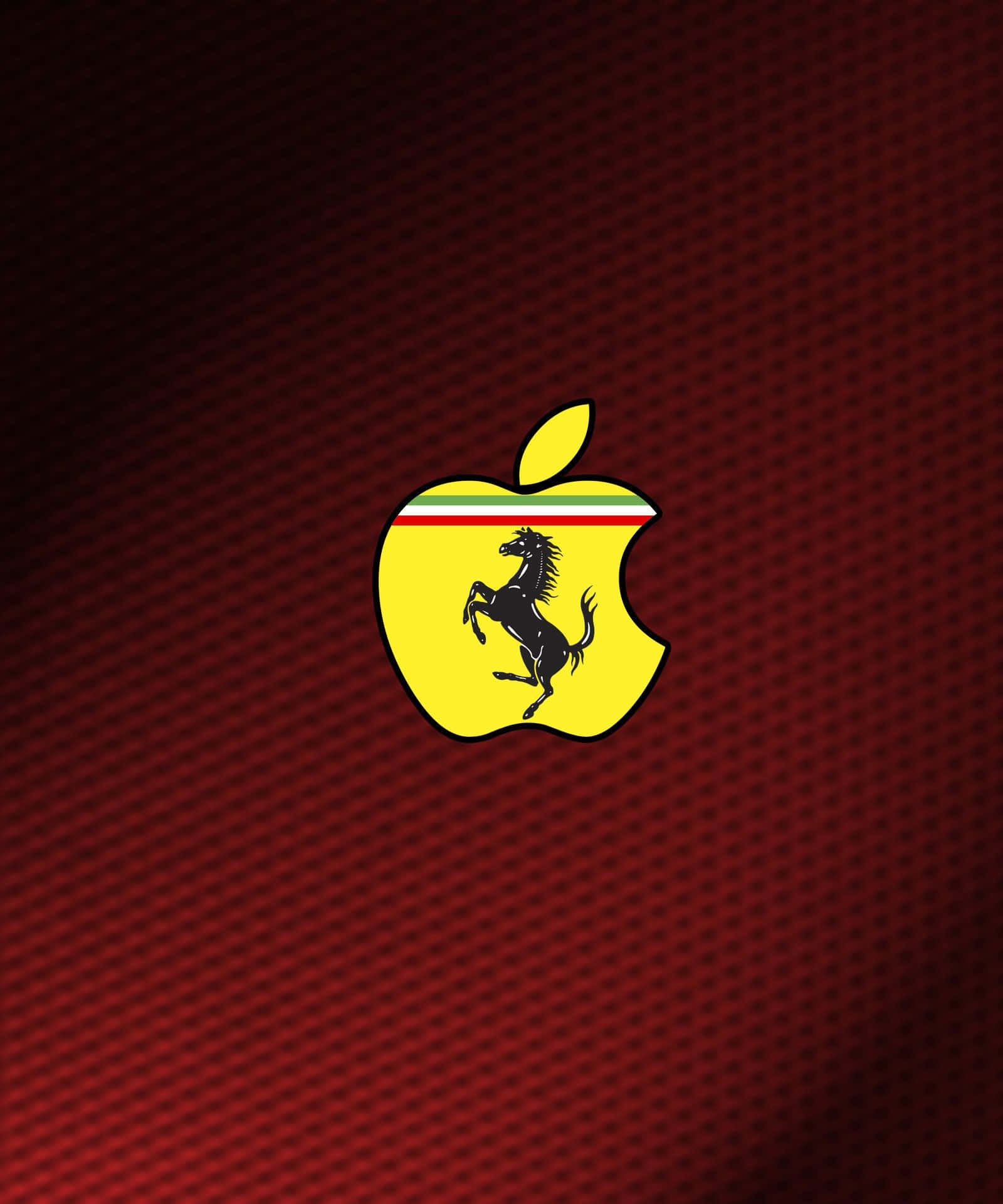 Cool Apple Ferrari Logo Background