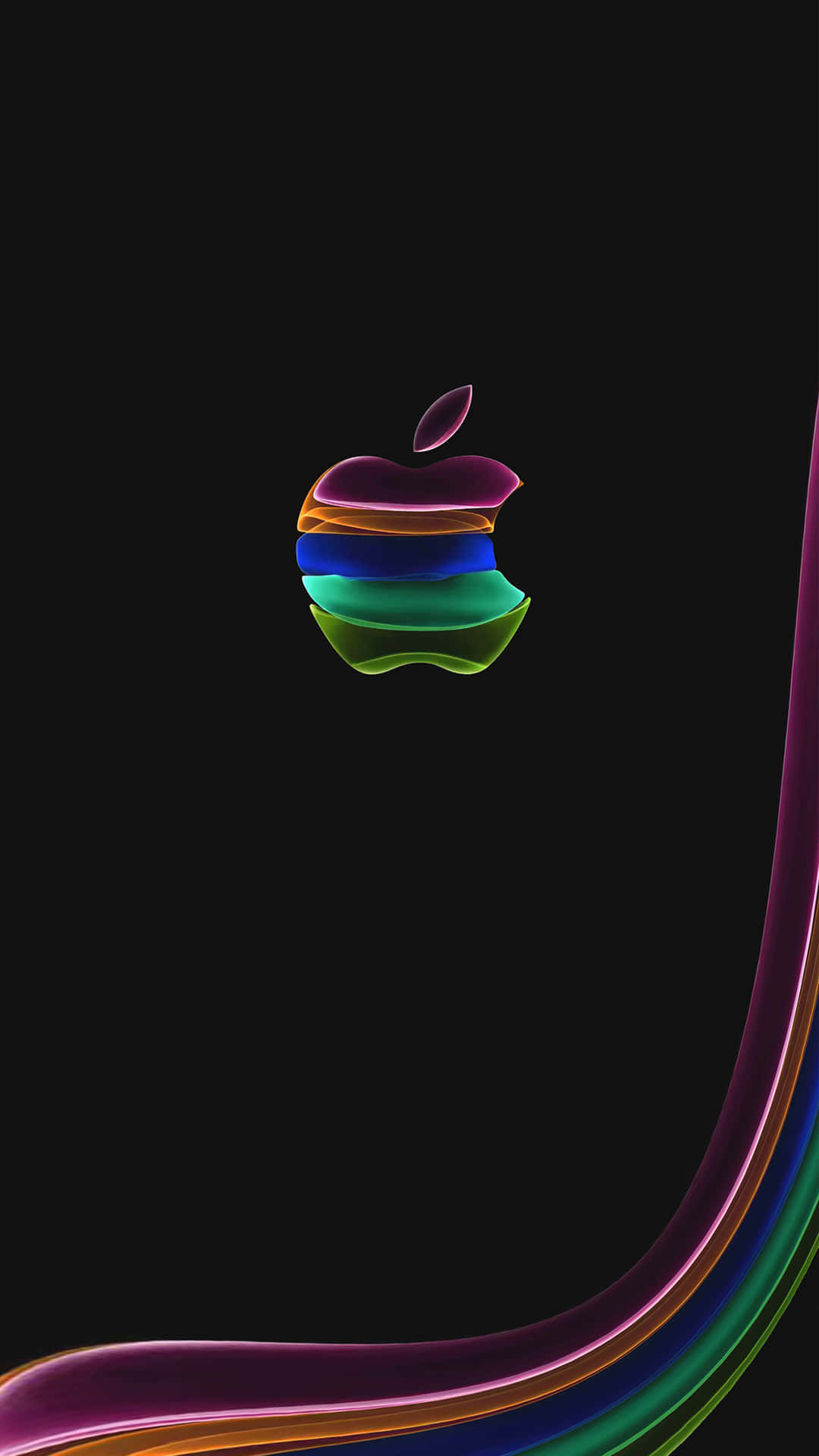 Cool Apple Glowing Aesthetic Background