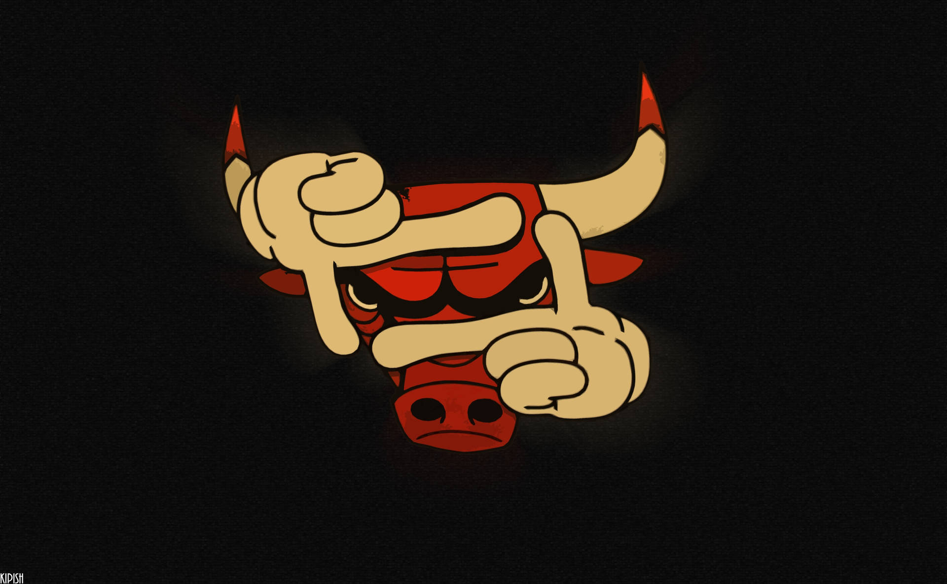 Cool Art Chicago Bulls Nba Logo Background