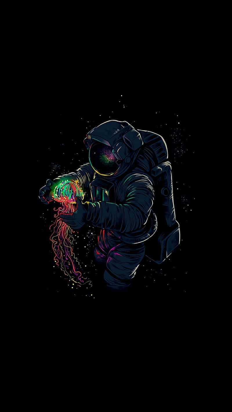 Cool Astronaut Super Amoled Display Background