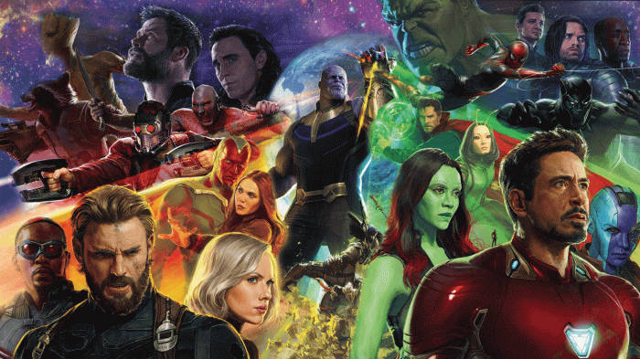 Cool Avengers Assorted By Colors Background