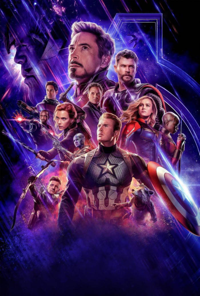 Cool Avengers Endgame Ensemble Poster Background