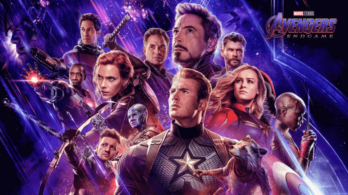 Cool Avengers Endgame Hero Ensemble Background