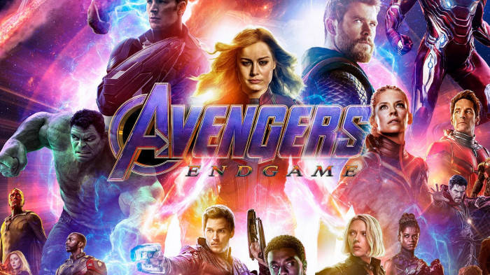 Cool Avengers Endgame Title Background