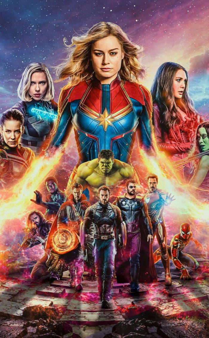 Cool Avengers Female Heroes Background