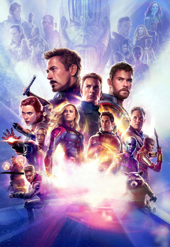 Cool Avengers Heroes From Infinity War And Endgame Background