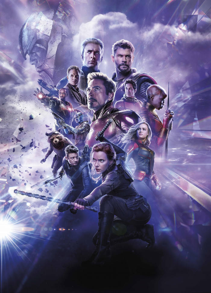 Cool Avengers Purple Theme Background