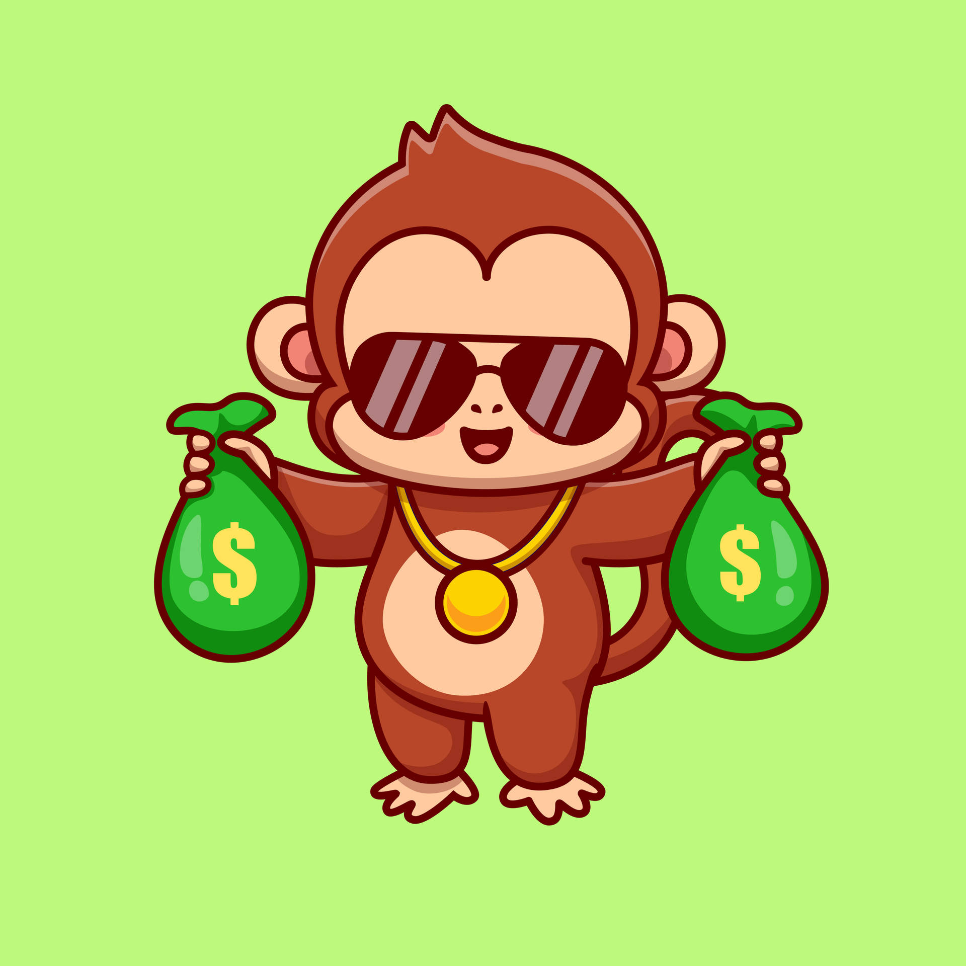 Cool Baby Monkey Background