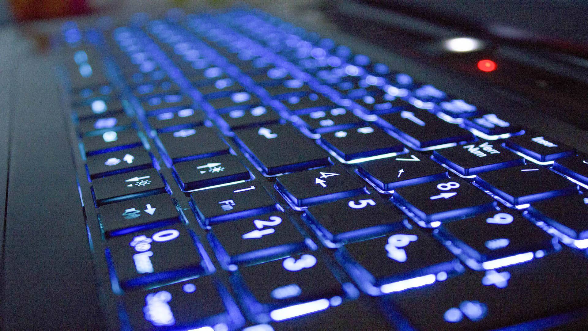 Cool Back Lit Computer Keyboard Background