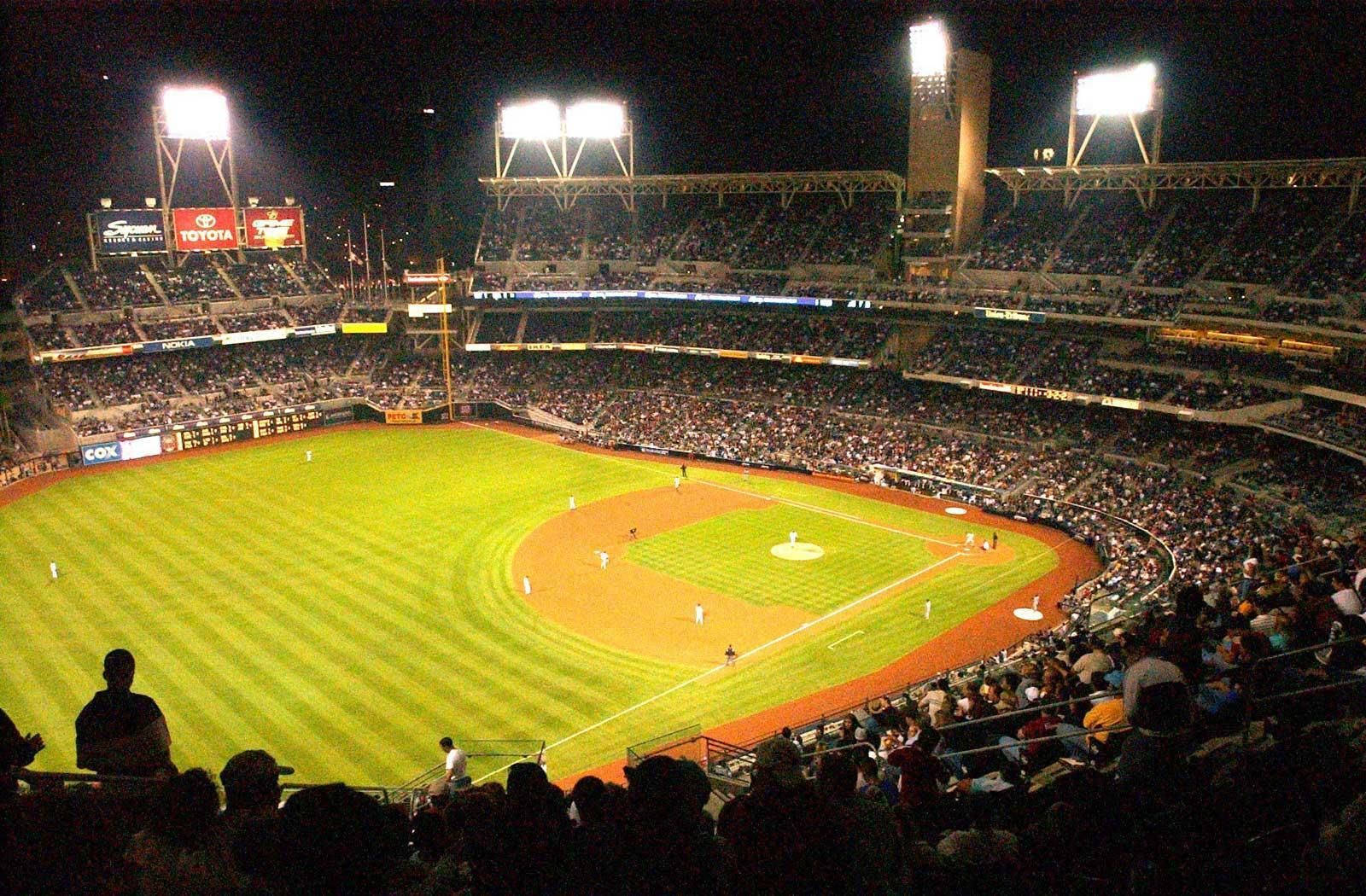 Cool Baseball Stadium Night Shot