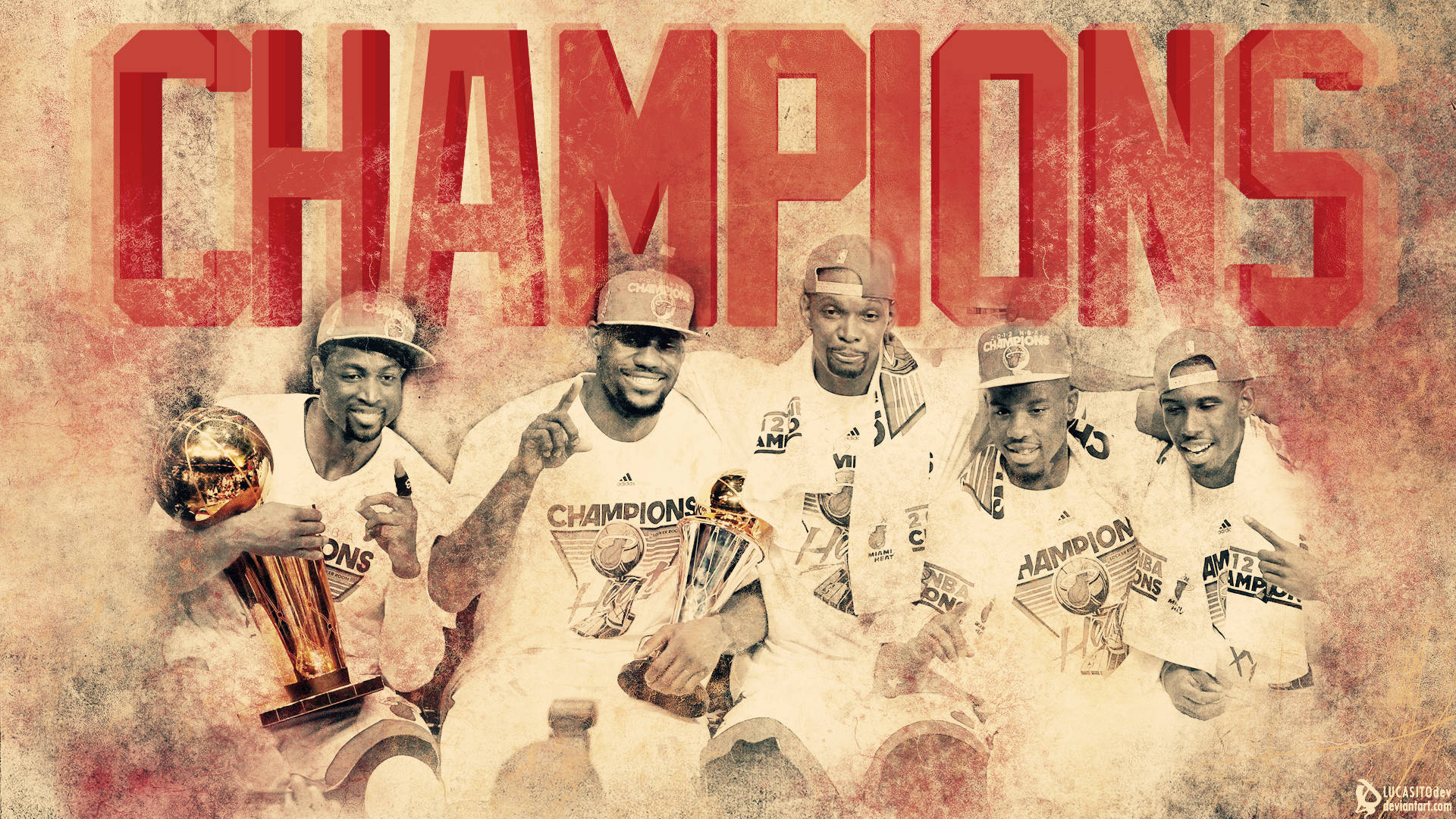 Cool Basketball Champions Poster Background