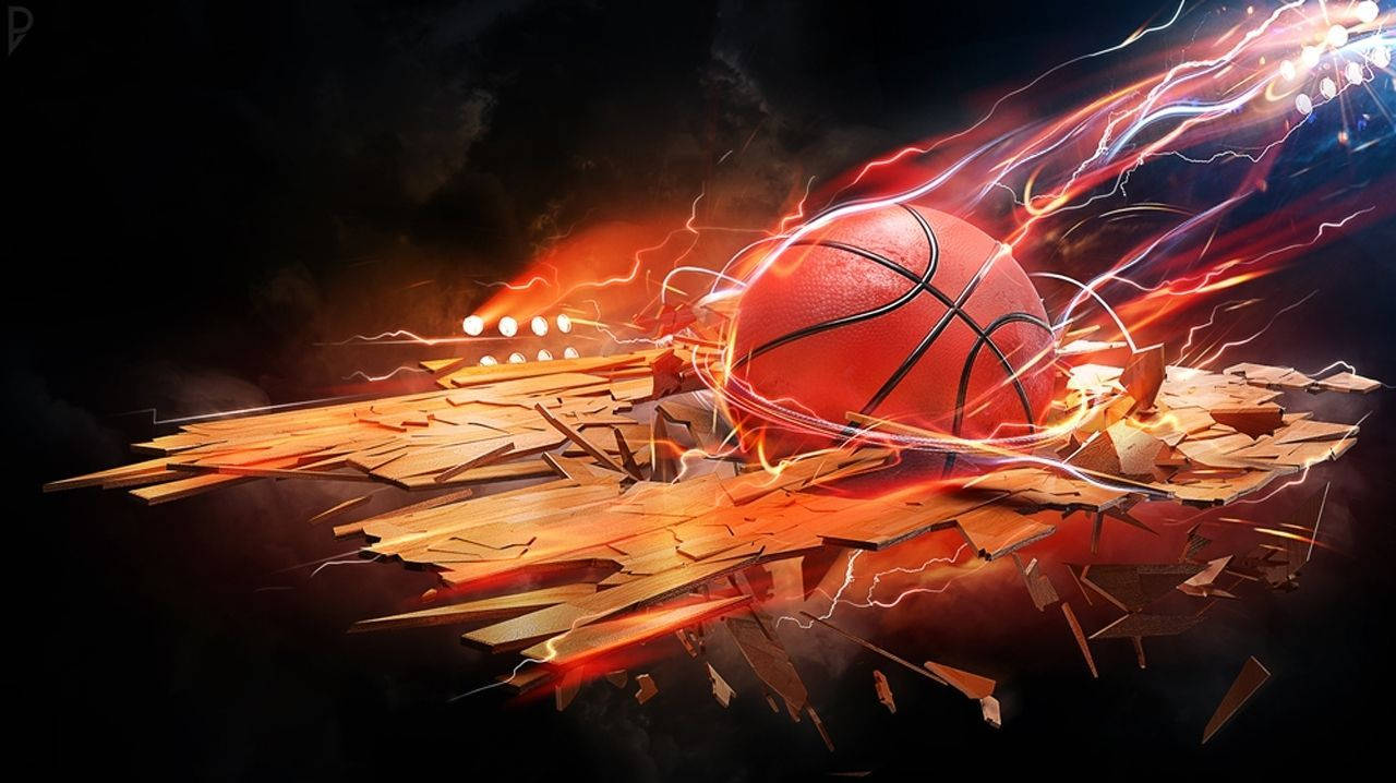 Cool Basketball Crash Background