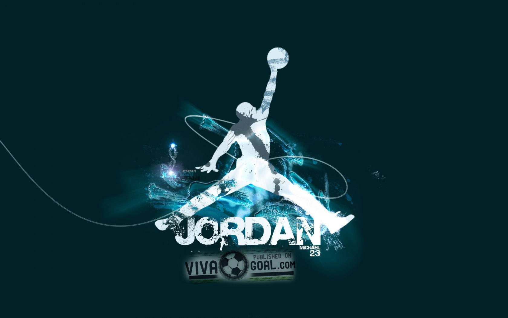 Cool Basketball Jordan Logo Background