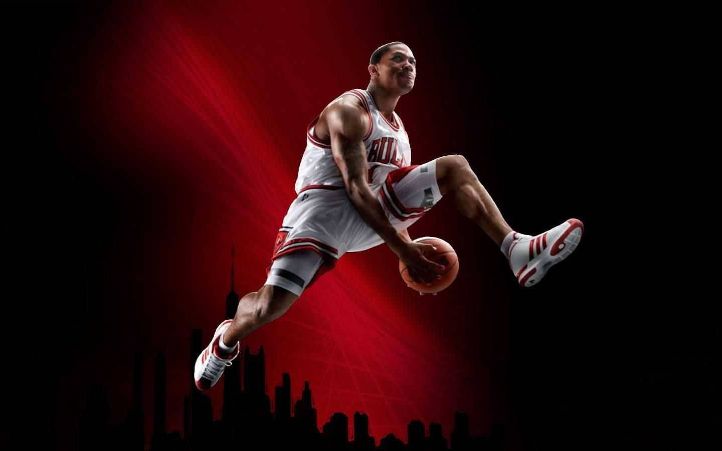 Cool Basketball Leap Background