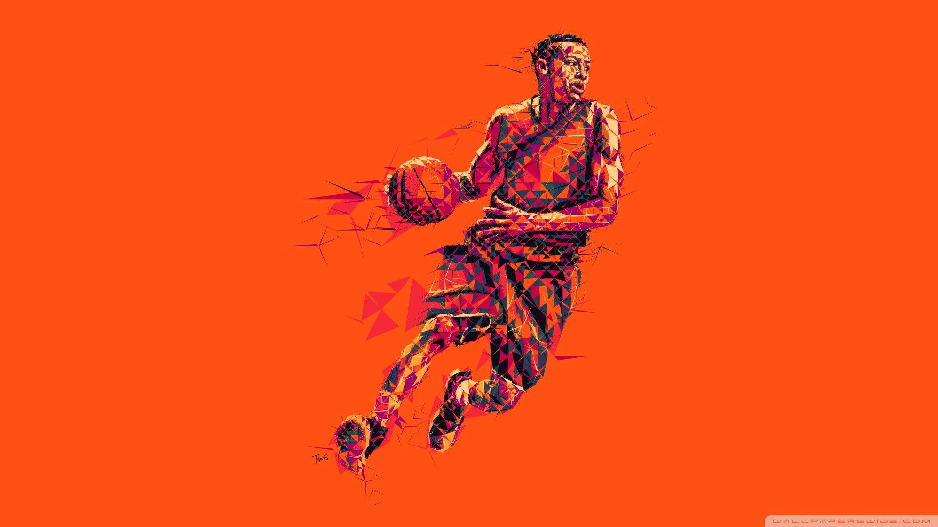 Cool Basketball Orange Background