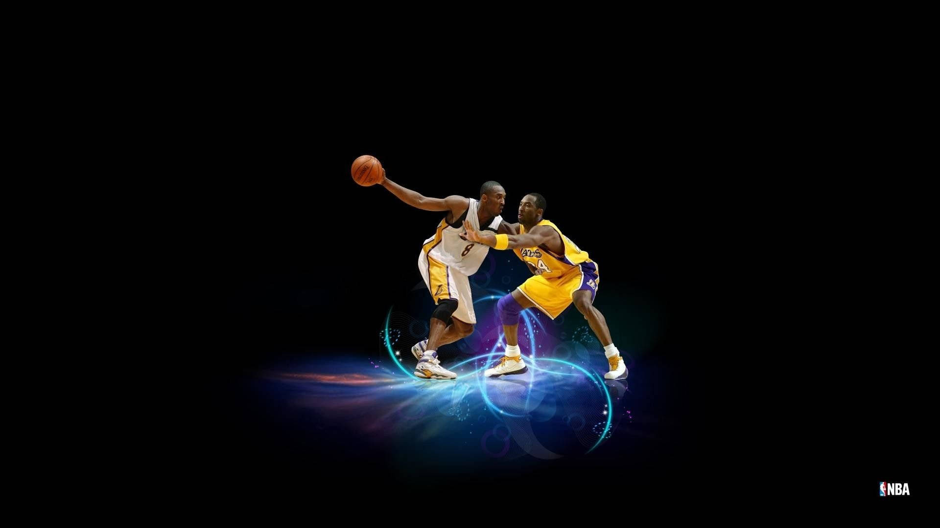 Cool Basketball Players Minimalist Background