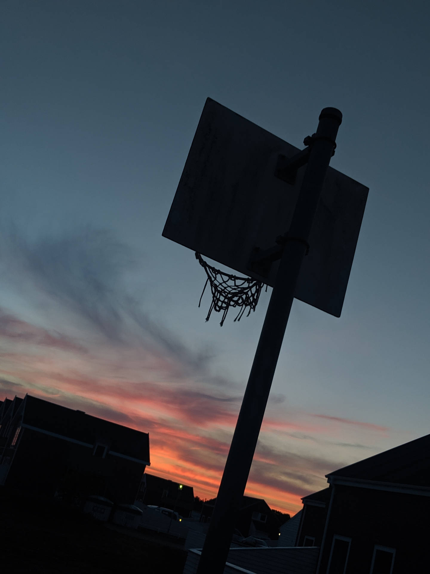 Cool Basketball Silhouette Background