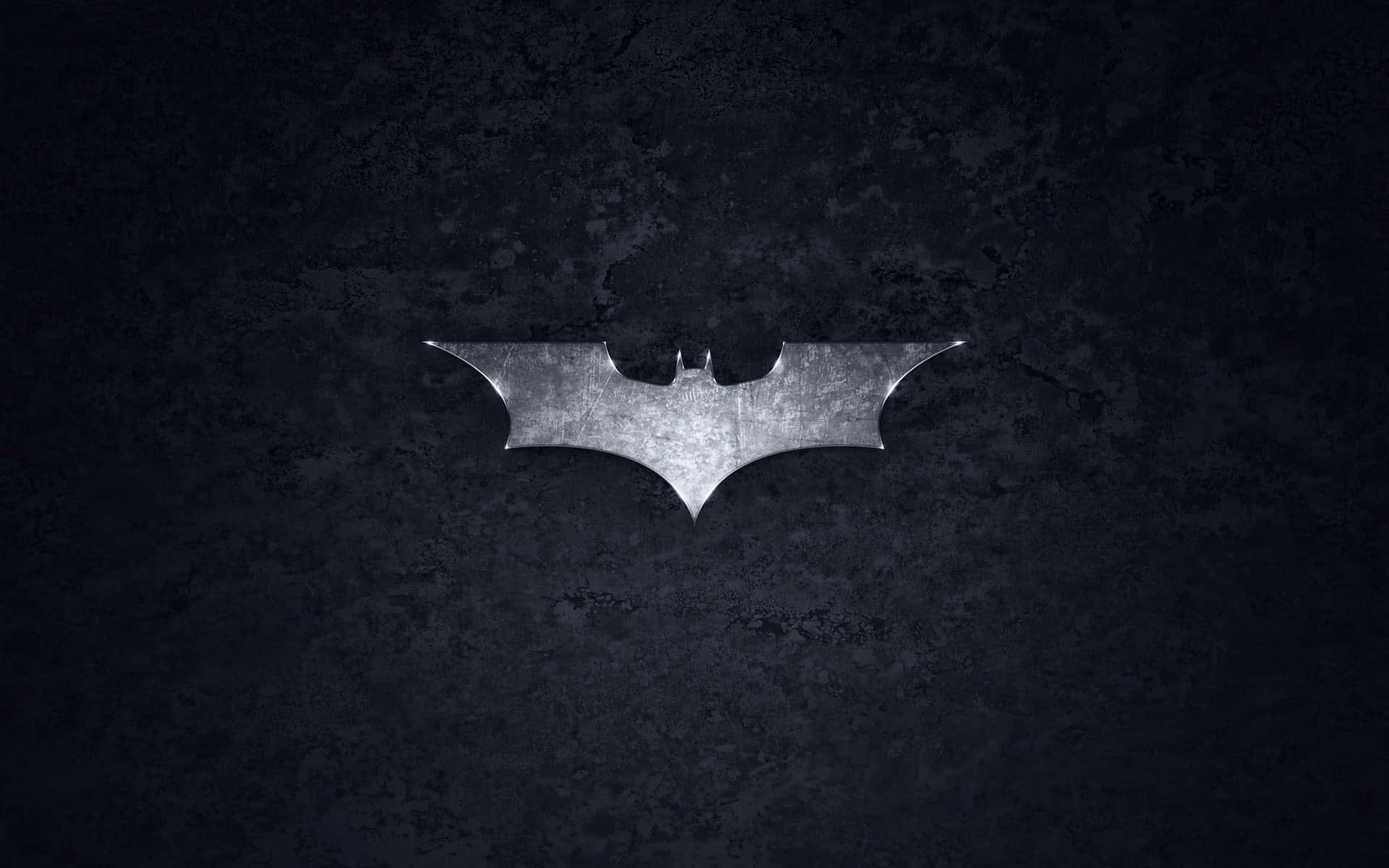 Cool Batman Silver Logo Desktop Background