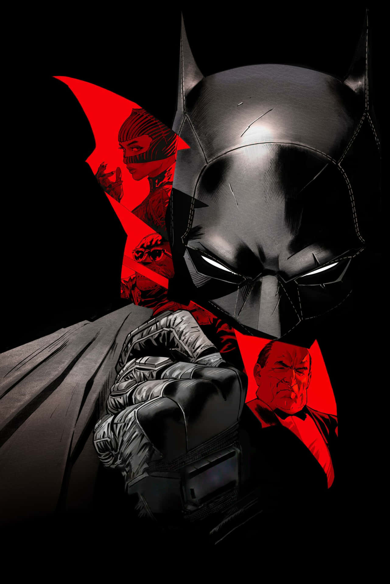 Cool Batman Standing Proudly In A Heroic Pose Background