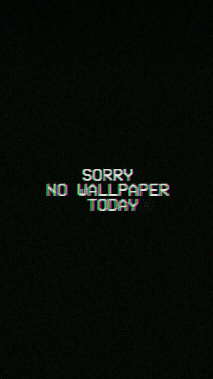 Cool Black Aesthetic Glitch Phrase Background
