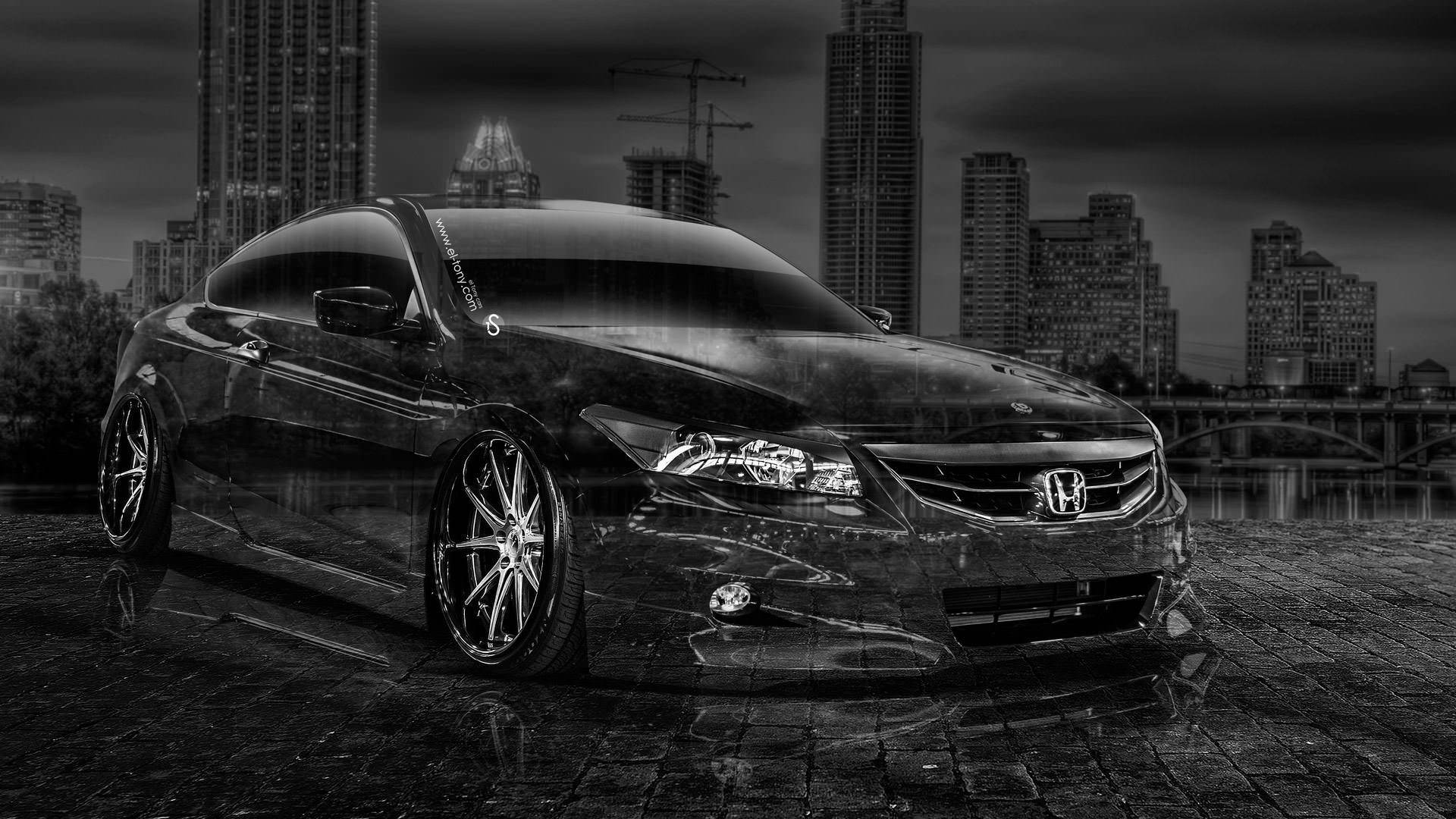 Cool Black Honda Accord Background