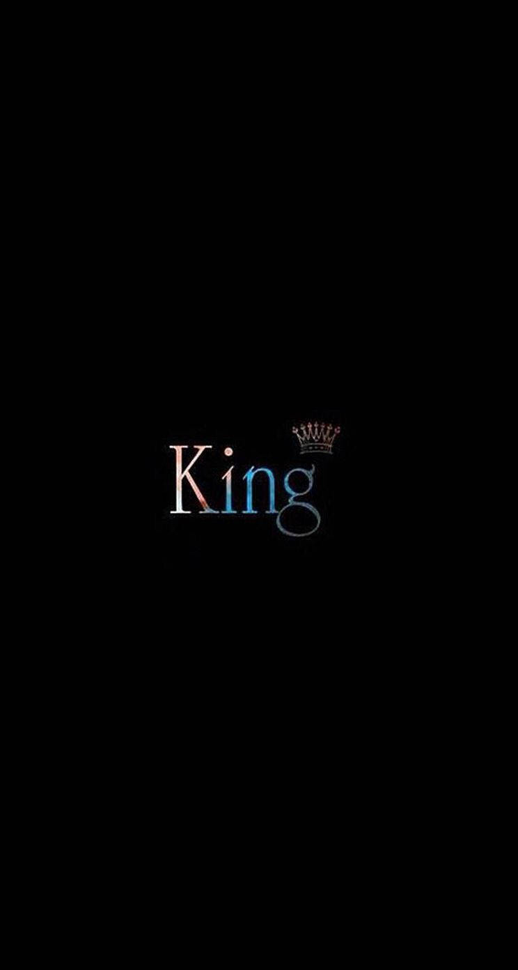 Cool Black King Text Background