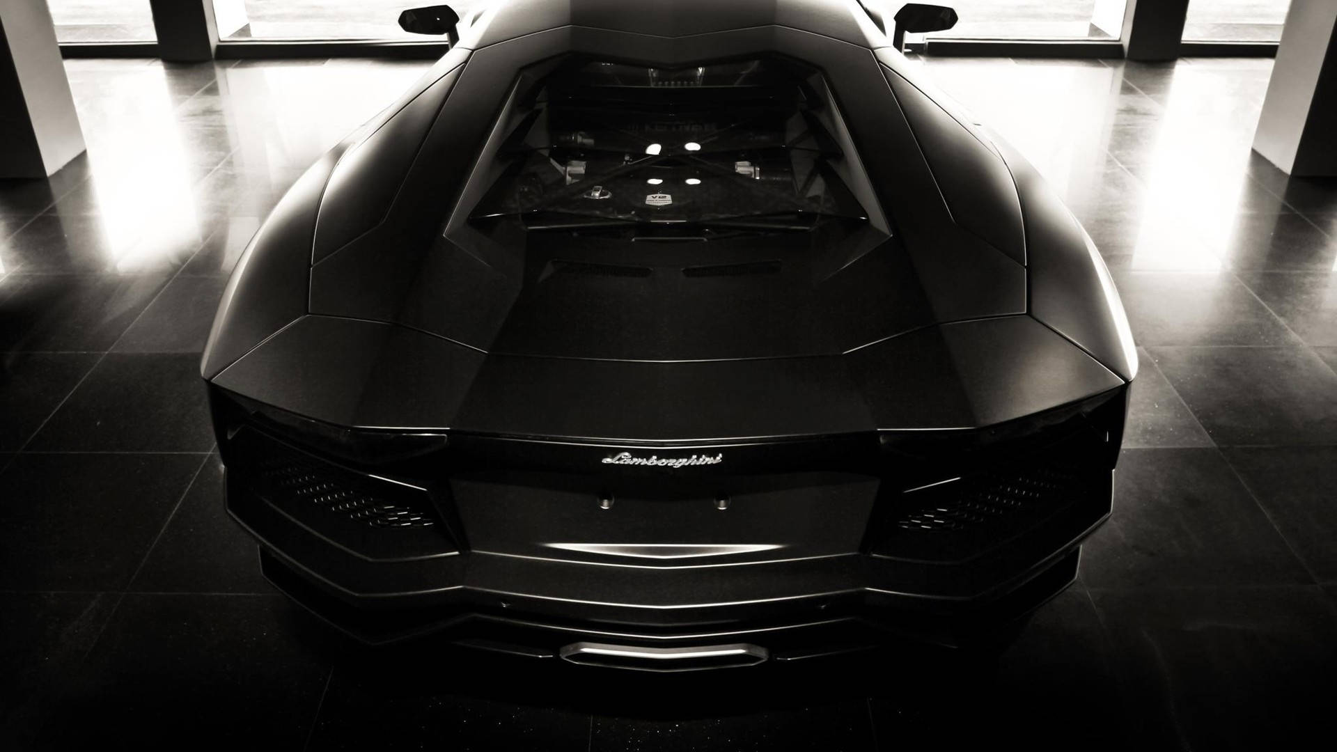 Cool Black Lamborghini Background