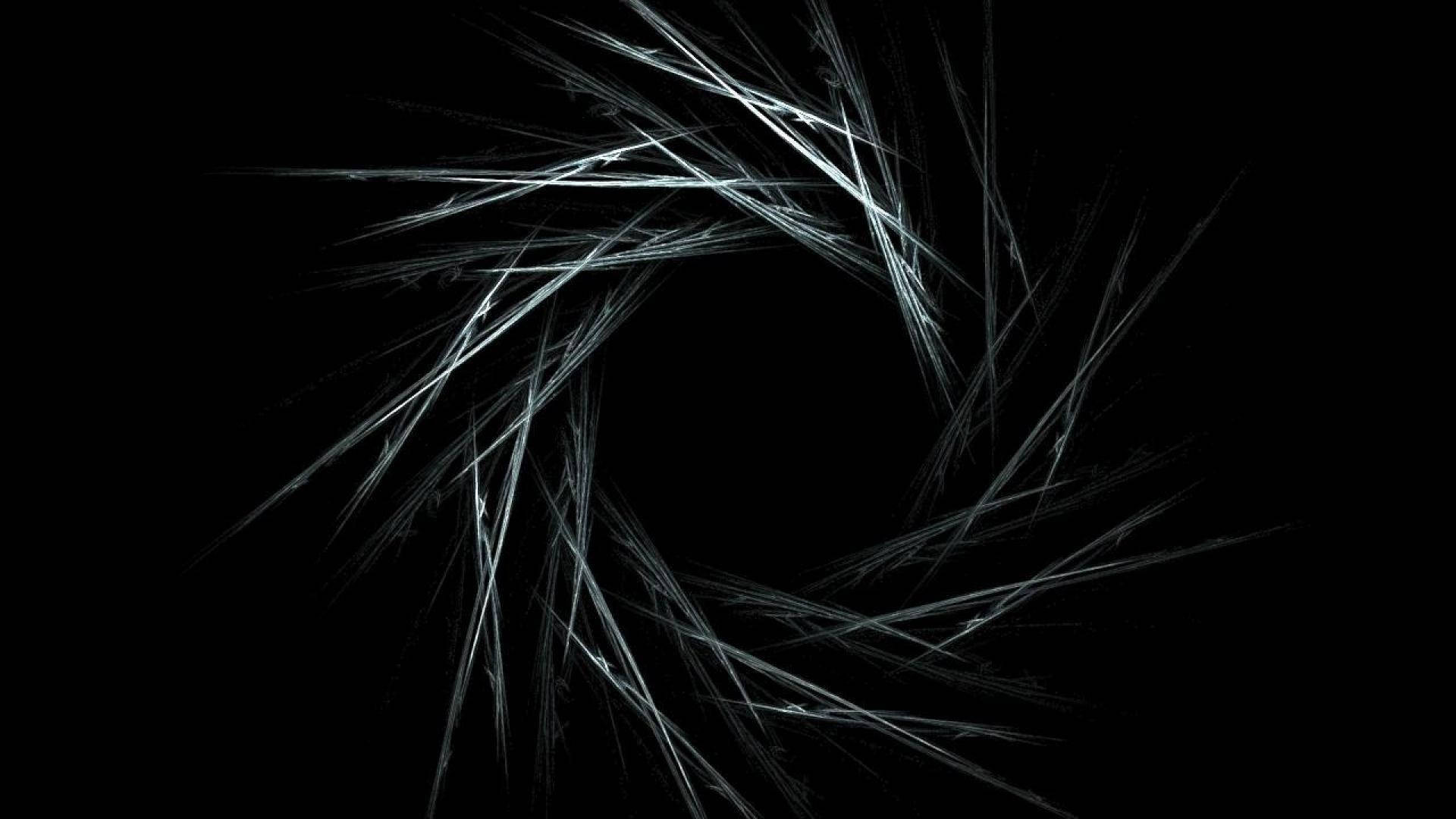 Cool Black Spiral Shape Background