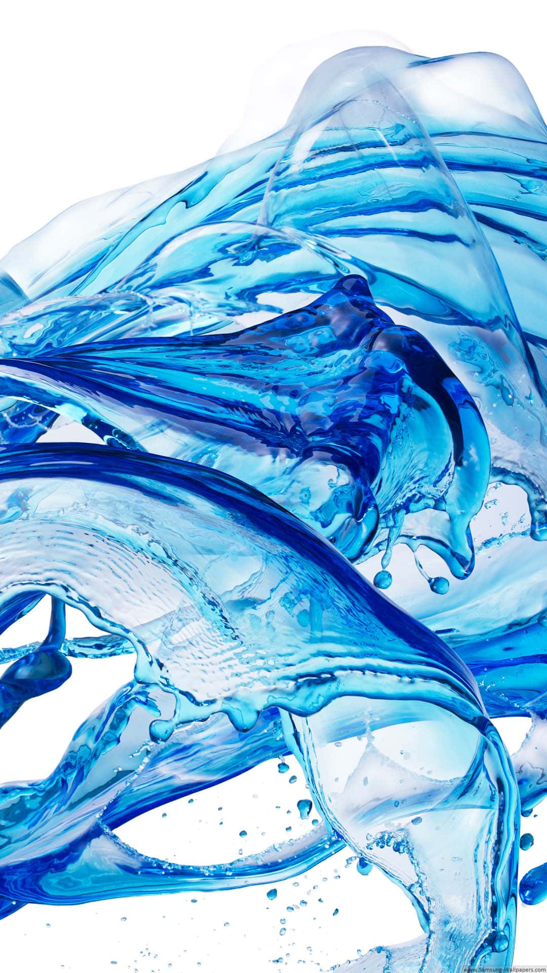 Cool Blue Abstract Iphone Liquid Splash Background