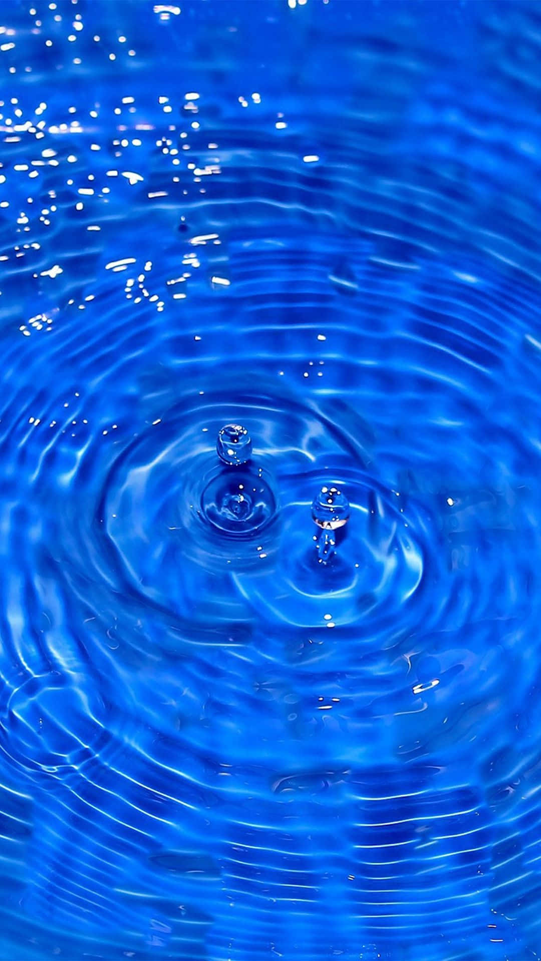 Cool Blue Abstract Iphone Water Droplets Background