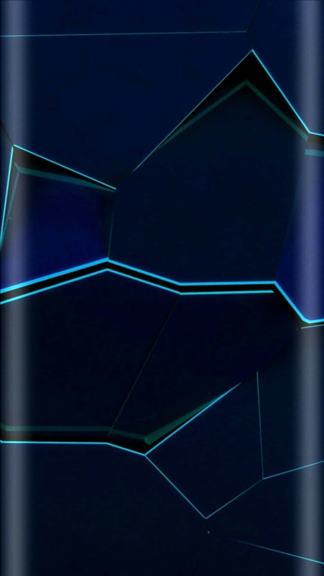 Cool Blue Abstract Iphone With Ideogram Design Background